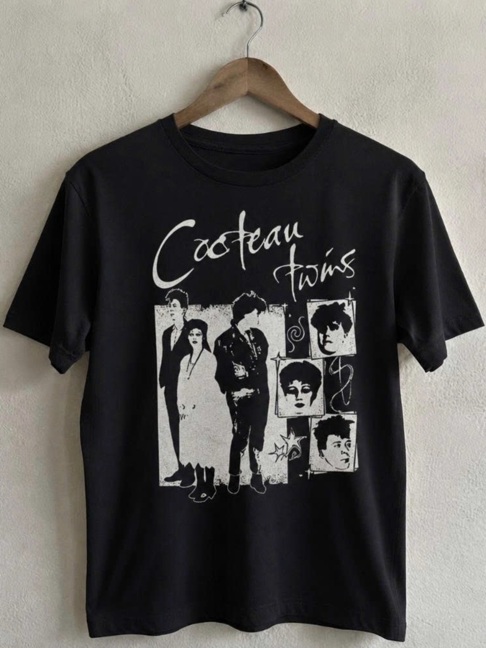 Black Graphic Tee - Band Logo Shirt